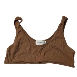 TALENTLESS Earthy Brown Tank Top